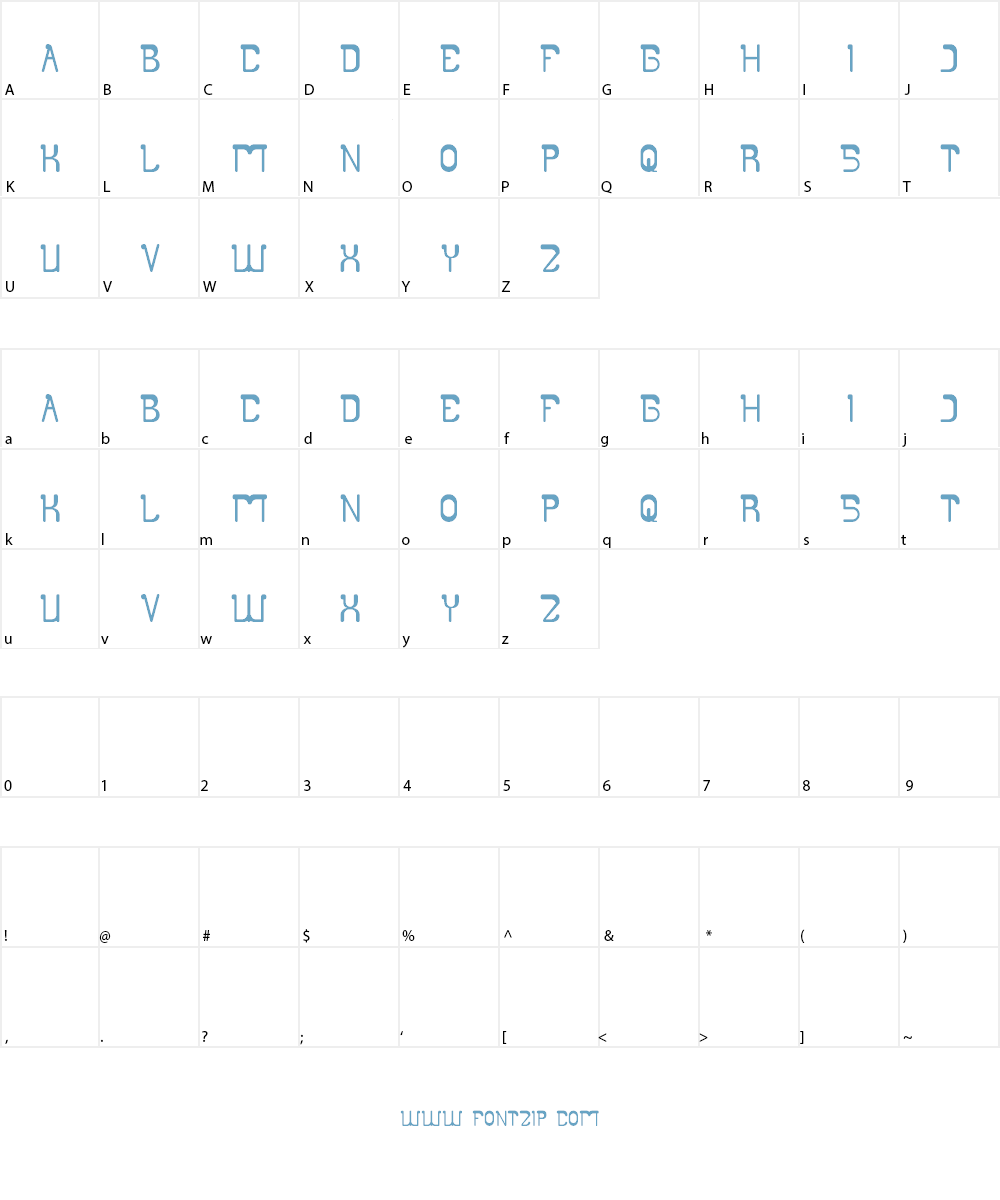 club golf Font Character